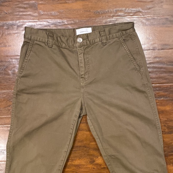 Current/Elliot Olive Green Straight Leg Pants Women's Size 28 - Picture 2 of 14